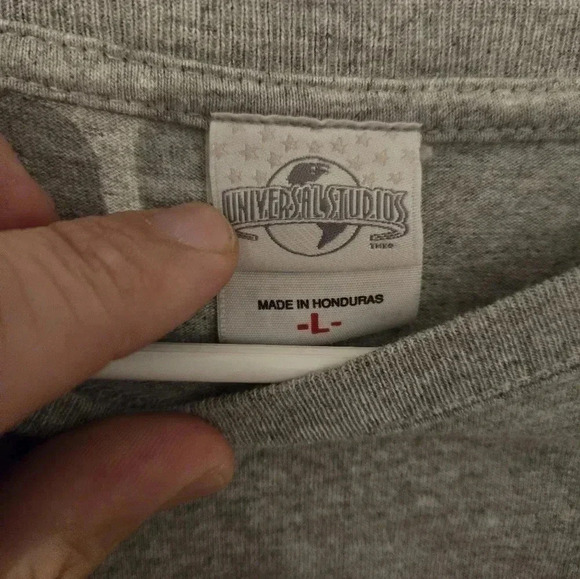 Vintage y2k 90s Universal Studios Hollywood T Shirt Mens Adult Large L Gray - Picture 3 of 7